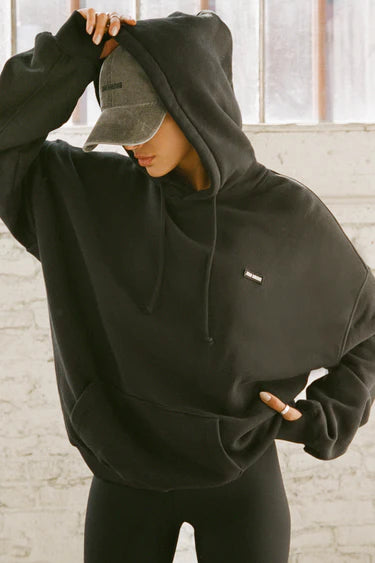 JOAH BROWN OVERSIZED PULLOVER HOODIE