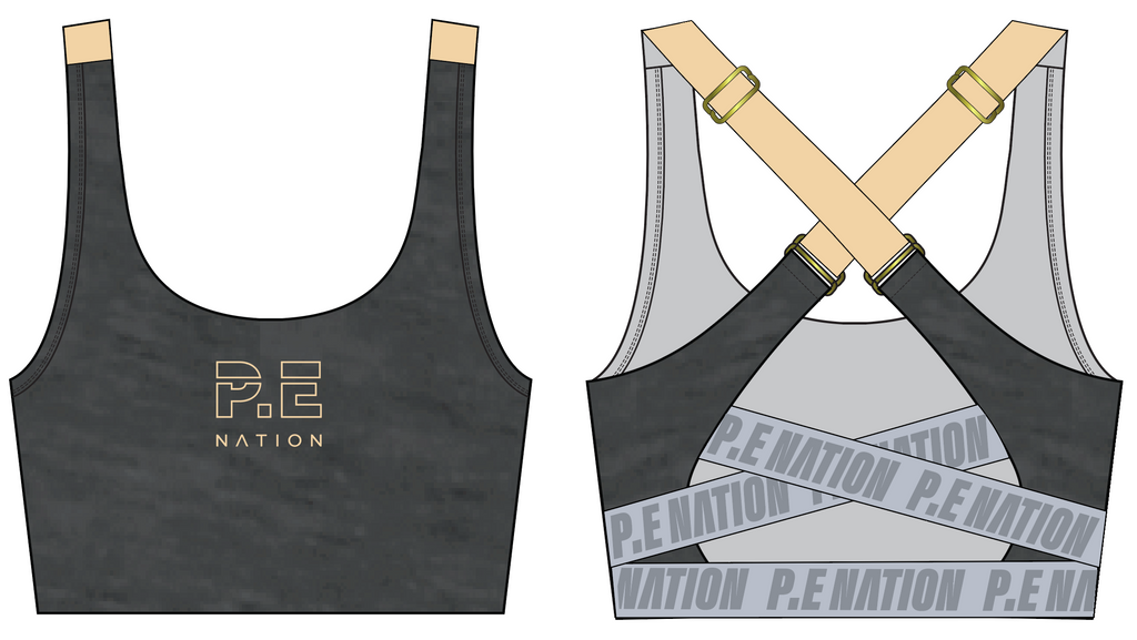 Reaction Sports Bra | Black | P.E Nation