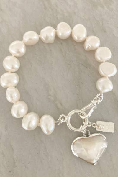 Luanne Bracelet with Mother of Pearl Heart